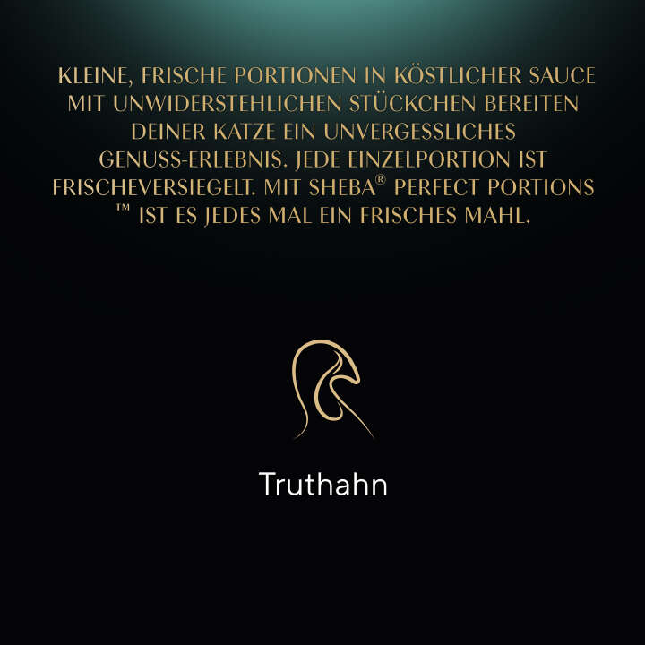 Sheba Katzen-Nassfutter Perfect Portions mit Truthahn im Multipack